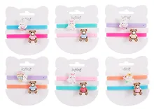 Купить Набор парных браслетов Мишка и Кролик (силикон) (12-04407-B80) (Lafilaf) — Фото №1