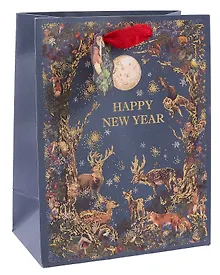 Купить Пакет А5 23*18*10 "Новогодний лес. Happy New Year" НГ, бум.мат.ламинат — Фото №1