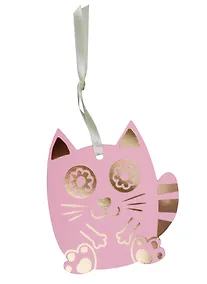 Купить Закладка для книг Счастливый кот (розовый) — Фото №1