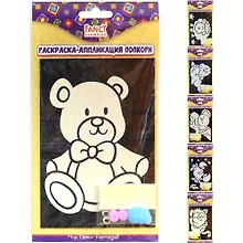 Купить Набор для творчества FANCY CREATIVE Раскраска-аппликация Попкорн 15*10см — Фото №1