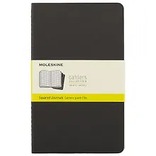 Купить Набор книг для записей Moleskin Cahier Journal Large, 3 штуки, чёрные, 40 листов, А5 — Фото №1