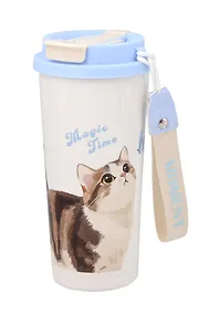 Купить Термостакан Котик акварель (пластик/металл) (520мл) (12-8999-202510-STB-71) — Фото №1