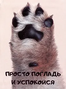 Купить Книга для записей А6 80л кл. "Просто погладь" инт.переплет, ламинация soft touch, выб.УФ-лак, офсет — Фото №1