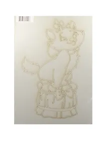 Купить Трафарет Кошка на пуфике (А4) (245) (упаковка) — Фото №1