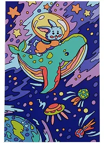 Купить Набор для творчества LORI. Картина по номерам "Зайчик и кит" — Фото №1