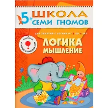 Купить ШколаСемиГномов 5-6 лет Логика,мышление Книга с игрой и наклейками — Фото №1