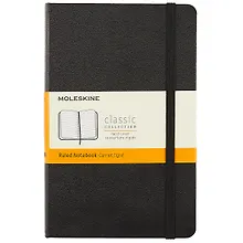 Купить Записная книжка Moleskin Classic Medium, чёрная, 120 листов, А5+ — Фото №1