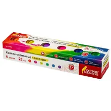 Купить Краски акриловые Неон для рисования и хобби Остров Сокровищ, 6 цветов по 25 мл — Фото №1