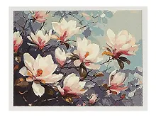 Купить Холст с красками по номерам "Цветущая магнолия", 30 х 40 см — Фото №1