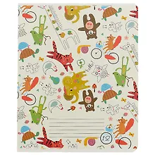 Купить Тетрадь в линейку Academy Style, "Город животных", 12 листов, в ассортименте — Фото №1