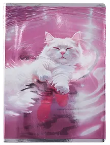 Купить Тетрадь А4 80л кл. "Наслаждение" мел.картон, выб.лак, глянц.ламинация, печать по металлиз.пленке серебро — Фото №1