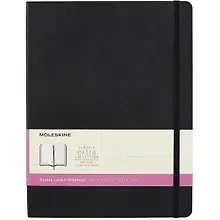Купить Книга для записей А5+ 96л лин./нелин. "CLASSIC SOFT DOUBLE Xlarge" мягк.обл., черный, ляссе, инд.уп., Moleskine — Фото №1