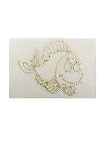 Купить Трафарет Рыбка (А5) (411) (упаковка) — Фото №1