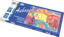 Купить Краски акварельные 18цв "Студия", кюветы, к/к., б/к., Гамма — Фото №1