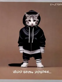 Купить Тетрадь 48л кл. "Банда котиков" мел.картон, выб.лак, ассорти — Фото №1