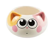 Купить Кашпо Мордочка котика (круглое) (керамика) (8х8) (12-06650-202306-98) — Фото №1