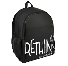 Купить Рюкзак "ПЕРЕОСМЫСЛИ!" 1отд., 44*31*15см. уплотн. спинка, полиэстер — Фото №1