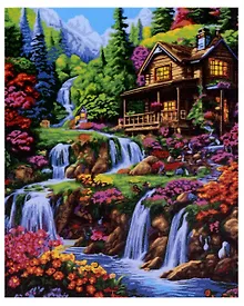 Купить Картина по номерам холст на подрамнике "Цветущий водопад", 40 х 50 см — Фото №1