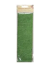 Купить Стразы на тканевой основе 150*6 см зеленый (11-00815-13) — Фото №1