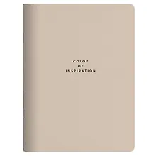 Купить Тетрадь 48л кл. "Block", бежевый, скрепка, карт.обл., микротекстурирование, ламинация — Фото №1