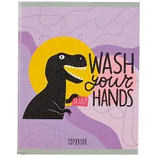 Купить Тетрадь в клетку Listoff, "День Dino", 96 листов, в ассортименте — Фото №1
