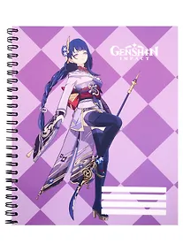 Купить Тетрадь в клетку Genshin Impact, Raiden, 96 листов — Фото №1
