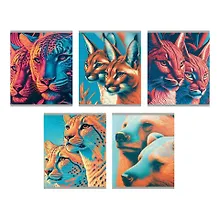 Купить Тетрадь в линейку Listoff, "Дикая природа", 96 листов, в ассортименте — Фото №1