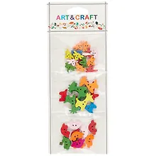 Купить Набор деревянных пуговиц Жирафики-стрекозы (микс форм, размеров и цветов), 30шт (орр) — Фото №1