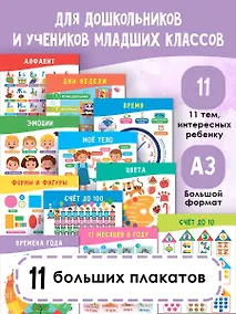 Купить 11 больших настенных плакатов для дошколят. Всё что нужно знать — Фото №1