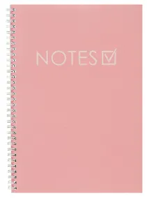 Купить Тетрадь А4 80л кл. "New day. Розовый" евроспираль, мелов.картон, пантонн.печать, твин.лак — Фото №1
