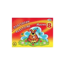 Купить Пластилин  "Мультики" Гамма, 8 цветов — Фото №1