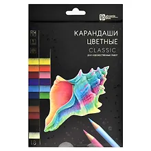 Купить Карандаши цветные 18цв "Classic" к/к, подвес, Феникс+ — Фото №1