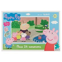 Купить Пазл 24 эл. Свинка Пеппа. День в зоопарке — Фото №1