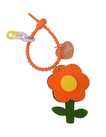 Купить Брелок-обвес на сумку Цветочек Оранжевый (пластик) (12-3307032615-6126) — Фото №1