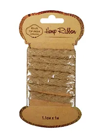 Купить Тесьма пеньковая Косичка (1,1см х 1м) (D26000594) — Фото №1