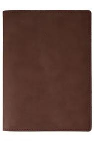 Купить Книга для записей А5 112л нелин. "Portfolio" кож.зам., коричневая — Фото №1