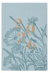 Купить Еженедельник дат. 2026г. А6+ 96л "Джут" мятный, кожзам, мягк.переплет, блинт.тиснение, тисн. фольгой, офсет, справ.мат-лы, вырубка, 2 ляссе, инд.уп — Фото №1