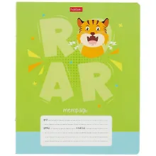 Купить Тетрадь в клетку Hatber, "Ррррычалки", 12 листов, в ассортименте — Фото №1