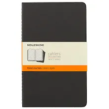 Купить Набор книг для записей Moleskin Cahier Journal Large, 3 штуки, чёрные, 40 листов, А5 — Фото №1