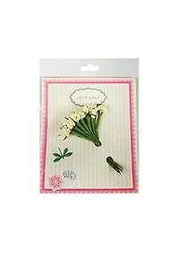 Купить Букет подснежника молочный с подложкой в пакете — Фото №1