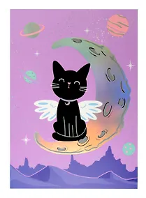 Купить Тетрадь 32 листа в клетку "Cat wings", сшивка, Yoi — Фото №1