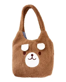 Купить Сумка шоппер плюшевая Мишка (коричневая) (40х36)  (12-ZhenPin-2712) — Фото №1