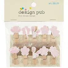 Купить Прищепки декоративные с веревкой "Сакура", 10 штук — Фото №1