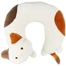 Купить Подушка на шею «Кот пятнистый», (30х30 см) — Фото №1