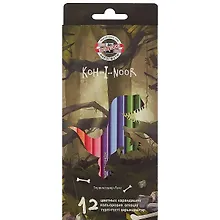 Купить Карандаши цветные Koh-I-Noor, Dino, 12 цветов — Фото №1