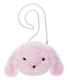 Купить Сумочка плюшевая Кролик мордочка (розовая) (22х26) (12-11586-202406-3) Bookvalno — Фото №1
