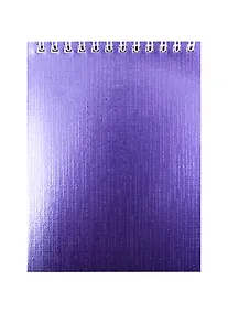 Купить Блокнот "METALLIC", А6, 40 листов, клетка, фиолетовый — Фото №1