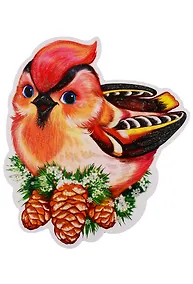 Купить Мини-плакат вырубной Свиристель зимний (ФМ-12911) (упаковка) — Фото №1