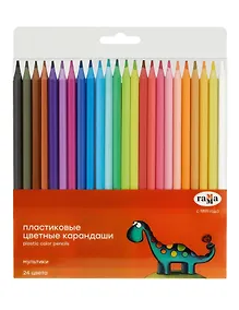 Купить Карандаши цветные 24цв "Мультики" пластик., блист., Гамма — Фото №1