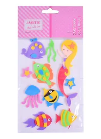 Купить Наклейки объемные deVENTE Подводный мир (фоамиран) (110х180 мм.) (3+) (8002014) (deVente) (упаковка) — Фото №1